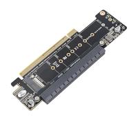 ZASCHMOY PCIE X16 Expansion Card M.2 NVMe X2 with Dual SSD Support, PCIE 4.0 Compatibility, 6 Ports High-Speed Adapter Card for Enhanced Storage Solutions