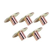 ZASCHMOY Pcs T Nut Flange 3 Hole Galvanized Iron Furniture Fixing Tee Round Base Nut - Durable Connection for M6 M8 M10 - Rust-Resistant, High Strength, Ideal for Furniture Assembly (M6)