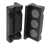 ZASCHMOY Pcs Vise Jaws Pads Magnetic Aluminum Alloy Clamp Insert Protection Pad for Bench Vise