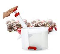 ZASCHMOY Plastic Cherry Pitter - Easy Seed Remover Tool with Container for Home & Travel - Eco-Friendly & Portable Fruit Gadget