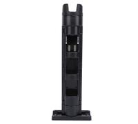 ZASCHMOY Portable Detachable Fishing Rod Holder with Hole - Sturdy Plastic Fishing Pole Floor Stand for Efficient Organization of Lure Accessories (Black)