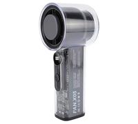 ZASCHMOY Portable Handheld Turbo Fan - Stepless Adjustment & Digital Display - Silent Small Personal Cooling Fan for Travel, Beach, Camping & Home - Black (Black)