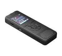 ZASCHMOY Portable Meeting Voice Recorder Audio Recording Device with 1.44 Inch Screen and 50 Hours Battery Life for Students Professionals (Black)