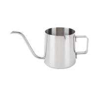 ZASCHMOY Pour Over Kettle Gooseneck Spout Coffee Tea Pot - 304 Stainless Steel Comfortable Grip - Ideal for Camping & Travel - 350ML Capacity (350ML)