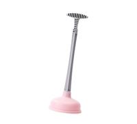 ZASCHMOY Powerful Suction Toilet Plunger | High-efficiency Rubber and Plastic Toilet Suction Cup | Flushing and Unclogging Various Pipes | A Household Essential | Pink Design (Pink)