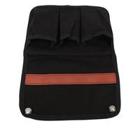 ZASCHMOY Practical Chair Side Storage Bag with Breathable Mesh and Canvas Material Ideal for Camping Chairs Armrest in Black for Outdoor Use