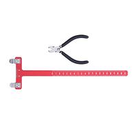 ZASCHMOY Precision Archery Bow String Nocking Points Set with Brass Buckle Clip Pliers and T Shape Ruler - Lightweight Aluminum Alloy Accessory for Recurve, Longbow, and Compound Bow Strung