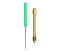 ZASCHMOY Precision Doll Hair Rooting Holders with Alloy Handle for Wig Making - Includes 0.6mm & 0.8mm - Essential Doll Hair Rooting Tools and Reroot Supplies