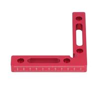 ZASCHMOY Premium Aluminum Alloy 90 Degree Positioning Square Right Angle Clamp with L Type Corner Design for Versatile Woodworking Projects - 120mm Compact Tool for Precise Measurements