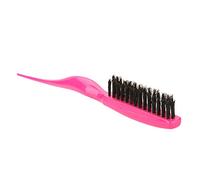ZASCHMOY Professional Plastic Teasing Back Hair Combing Slim Line Styling Hair Brush for Men Women Kids with Soft Flexible Detangle Easily Works on Wet Dry Thic