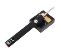 ZASCHMOY Rechargeable Thread Burning Pen Kit with Digital Display for Jewelry Making Beading Leather Craft Sewing and Weaving - Portable Black Thread Burning Tool with USB-C (Black)