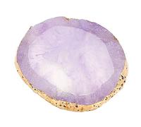 ZASCHMOY Resin Nail Art Palette, Smooth Professional Texture with Golden Design, for Colors Blending Mixing Foundation Lipsticks Pigments (Black)