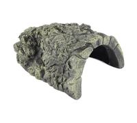 ZASCHMOY Rock Look Hide Cave Aquarium Reptile Hiding Basking Ornament - Resin Fish Decoration - Secure Terrace Small Size for Turtles (#1) (#2) (#3)