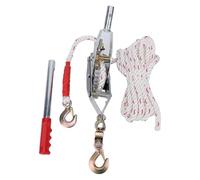 ZASCHMOY Rope Puller Heavy Duty Manual Ratchet Rope Cable Puller Come Along Winch with Dual Hooks Large Load Capacity Industrial Steel Wire (ZASHTOI22khpAMm-12)
