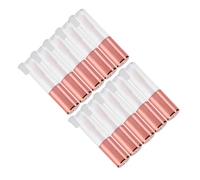 ZASCHMOY Rose Gold Refillable Lip Gloss Tube Set Compact DIY Cosmetic Containers with Secure Seals for Travel and Makeup Kits - 10pcs 1.2ml