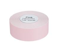 ZASCHMOY Self Adhesive Continuous Thermal Label Roll Thermal Label Paper Tape Tear Resistant for MARKLIFE P11/P12/P15 Deli Q2/Q3 with 15mm X 7m Pink White Blue Optional (Pink)