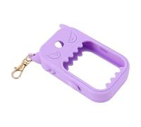 ZASCHMOY Silicone Hand Spray Case, Proof Protective Holder with Cartoon Design and Keychain, for 30ml Spray Bottles Purple