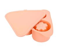 ZASCHMOY Silicone Ice Cube Tray, Large Capacity Hollow Flower Shape Design Stackable Ice Cubes for 20 30 40oz Cup, with Lid for Easy Removal and Cleanliness (Pink)