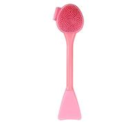 ZASCHMOY Silicone Makeup Brush, Soft Flexible Head for Foundation Eyeshadow Blending, No Hair Fallout, Lightweight Portable, with Plastic Handle, for Makeup Application