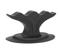 ZASCHMOY Silicone Nail Art Finger Rest Whale Tail Design Strong Suction Cup Base Non Slip Widened Thickened Universal Finger Size Compatibility For Professional At Home Manicure (Black)