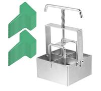 ZASCHMOY Soil Blocker, Hand-held Soil Blocking Tool, Soil Block Making Tool with Comfortable Handle for Outdoor Greenhouse Seed Plants (Type 3)