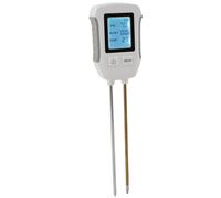ZASCHMOY Soil Moisture Tester with Dual Probe Digital Display - PH Meter for Gardening, Farming, Plant Cultivation - Accurate Soil Moisture & PH Measurement, Durable ABS, 3 X AAA Battery
