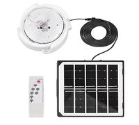 ZASCHMOY Solar Ceiling Light Indoor Outdoor Home, 50LED Solar Shed Light with Remote, Solar Barn Light for Yard, Patio, Shop, Porch, Chicken Coop (45W)