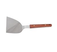 ZASCHMOY Stainless Steel Multi-Functional Barbecue Spatula with Wooden Handle, Suitable for Steak, Fish, Dumplings, and Eggs, 120mm/4.7 inches. (120MM)