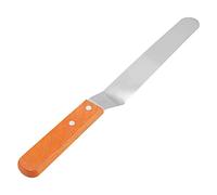 ZASCHMOY Stainless Steel Spatula with Wooden Handle - Perfect Kitchen Tool for Cake & Bread Decorating, Durable & Easy to (20.3cm/8in)