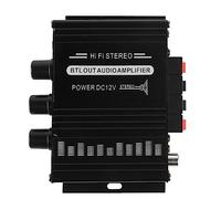 ZASCHMOY Stereo Amplifier 12V Portable Mini Amplifier for Car, Motorcycle, and Home - Clear Sound Quality AK270 (AK270)