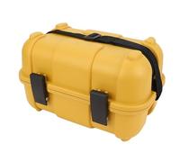 ZASCHMOY Sturdy Surveying Instrument Carrying Box/Cover with Double Lock - Yellow PP Material Storage Box for Auto Level, Total Station & Prism Set