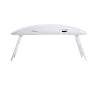 ZASCHMOY Sun Mini Nail Dryer, 6W LED Gel Polish Curing Lamp with 6PCS No Dead Zone Lights for Manicure at Home or Salon (White)