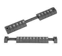 ZASCHMOY Table Football Score Counter 2pcs Set - Lightweight Durable Plastic Scoring Indicators for Two Teams - Easy to Install, Ergonomic Design, 1 to 10 Score Display (Black)