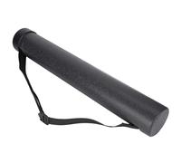 ZASCHMOY Telescopic Painting Tube - Durable Plastic Circular Drawing Storage Solution - Adjustable Length Art Supplies for Easy Transport - 56.4cm to 87.5cm Expandable Design (Black)