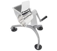 ZASCHMOY This Multi-Functional Hand-cranked Vegetable Cutter with 5 Stainless Steel Blades is Perfect for Vegetables, Cheese, Nuts, and More - a True Kitchen Tool.