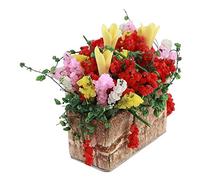 ZASCHMOY Tiny Miniature Flower Clay Pot - Perfect Dollhouse Decoration - Eco-Friendly Mini Plant Kids - Ideal for DIY Craft Activities