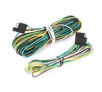 ZASCHMOY Trailer Wiring Harness Extension Kit 36FT 4 Wire 4 Flat with Male Female Plug for Longer Trailers