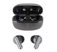 ZASCHMOY Translator Earbuds 144 Language Wireless AI Smart Simultaneous Translation with Noise Canceling and APP Support - Perfect for Travel and Social Calls - Silver (Black)