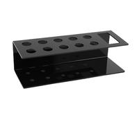 ZASCHMOY Transparent Acrylic Wall-mounted Whiteboard Marker Organizer with Slots for 10 Pens and 1 Eraser - an Essential Tidying Tool for Offices and schools. (Black)