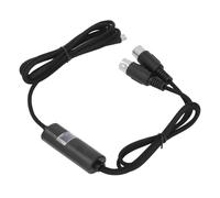 ZASCHMOY Type C to MIDI Cable 5ft MIDI Interface Adapter, Plug and Play, for Keyboard Piano to PC, Low Latency Transmission