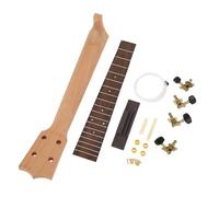 ZASCHMOY Ukulele Neck Kit - Handcraft Ukulele Neck Rosewood Fingerboard, String Knob and Bridge Set for DIY 26 Inch - Perfect for Music Lovers and Artistic Minds