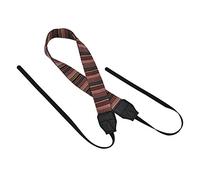 ZASCHMOY Universal Colorful Polyester Camera Strap with 1cm Wide Adjustable Design for SLR and DSLR - Black Neck and Shoulder Belt (Interface color)