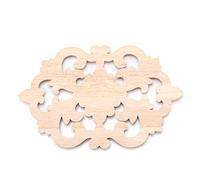ZASCHMOY Unpainted Wood Carving Relief Artwork for Home Cabinets and Doors (30 * 19CM)