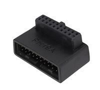 ZASCHMOY USB 3.0 90° Adapter - Multilayer Circuit Board with High-Speed Performance, 19/20Pin Male to Female Power Adapter for Motherboard, Lightweight and Portable Design (PH19A one-piece molding)