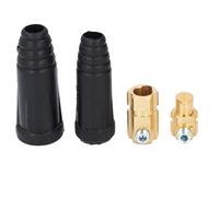 ZASCHMOY Welding Cable Quick Connector Pair for Argon Arc Welder 200-300A DKZ35-50 DKJ35-50 EU Style with Heat & Oil Resistant Covers for Style Connection