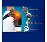 ZASCHMOY Wireless Heated Shoulder Wrap with 3 Vibration Settings - Adjustable Heating Pad for Muscle Relief - for Family and Friends