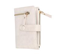 ZASCHMOY Women's PU Leather Short Wallet, Multi-Functional Card Holder and Coin Purse, Convenient for Everyday Use, White. (White)