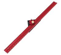 ZASCHMOY Woodworking Scriber, Aluminum Alloy Multi Functional Marking with Engraved and Imperial Scales, for Carpenter Woodworking Engineers (400mm)