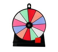 Zasdvn 12 Slots Fortune Roulette spin Game With Dry | Spin The Wheel, Non-slip Wheel Of Fortune Game Spinner With Stand, Tabletop Prize Wheel Trade Show Pub Carnival Games