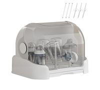 Zasdvn Baby Bottle Drying Rack, Nursing Bottle Drying Rack Box Organizer, Space Saving Containers for Breastfeeding Pump Feeding Station Parents Mother Changing Toddler Bedroom Home